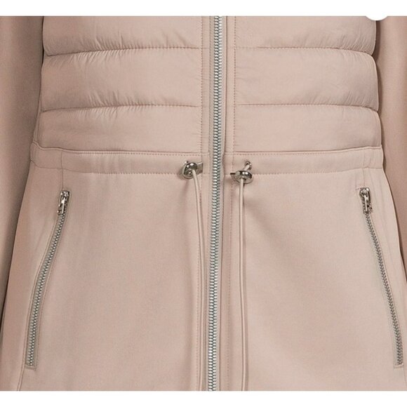 Avia Women's Mixed Media Jacket M8-10 Pink Zip-Up Front & Pockets - Picture 4 of 8